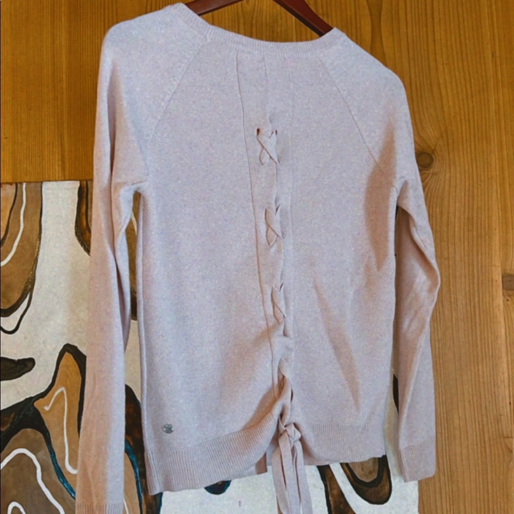 Lululemon sweater size 4 - great condition! Beautiful pink color.